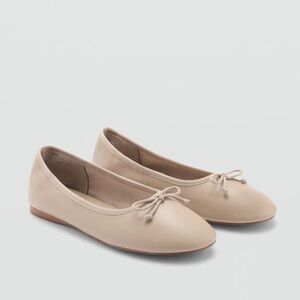 ASOS Beige Bow Ballet Flats